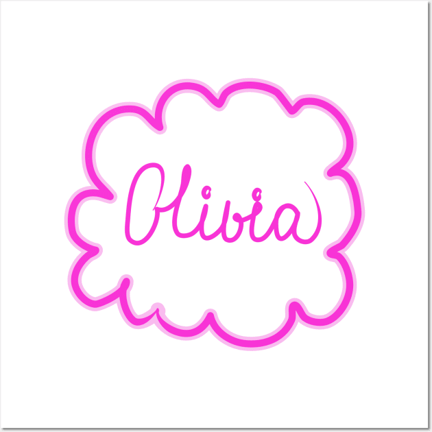 Olivia. Female name. Wall Art by grafinya